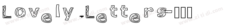 Lovely Letters字体转换